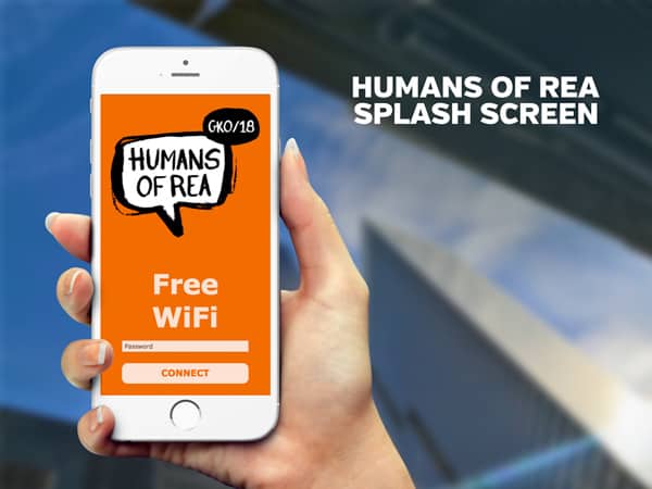 Humans of REA Splash Screen | PopUp WiFi - Temporary Event WiFi