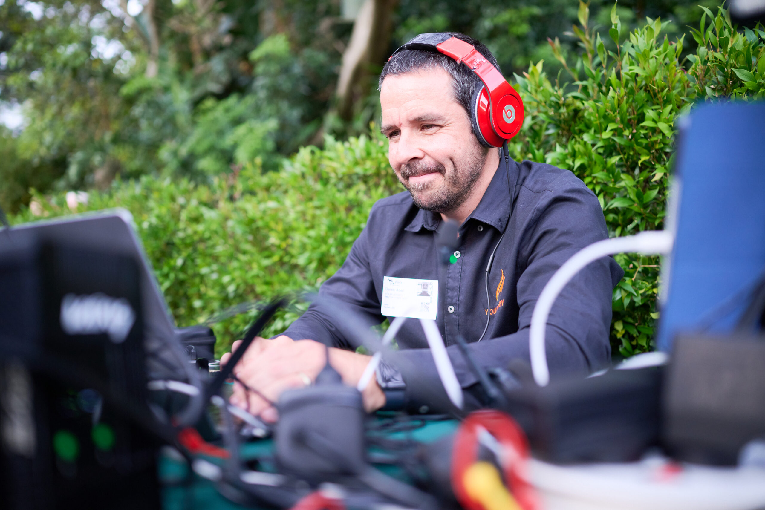 AV Tech live streaming a memorial service using bonded cellular event internet for rent from PopUp WiFi.